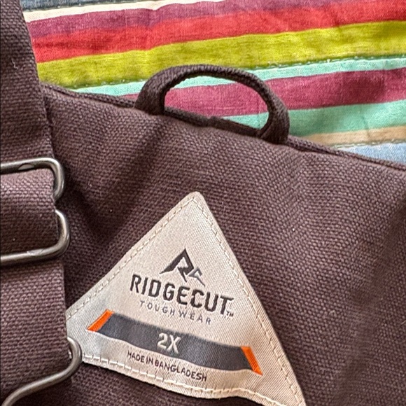 Ridgecut heavy duty Bib Overalls new tags size 2X black not discolored - Picture 8 of 14